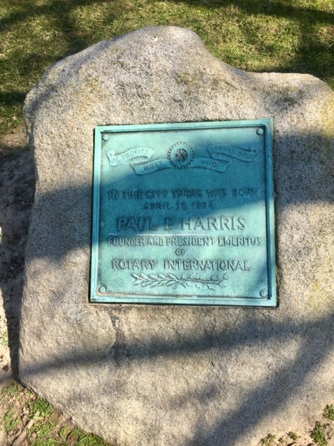 Racine Rotary Paul Harris Plaque