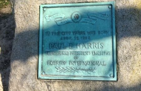 Racine Rotary Paul Harris Plaque
